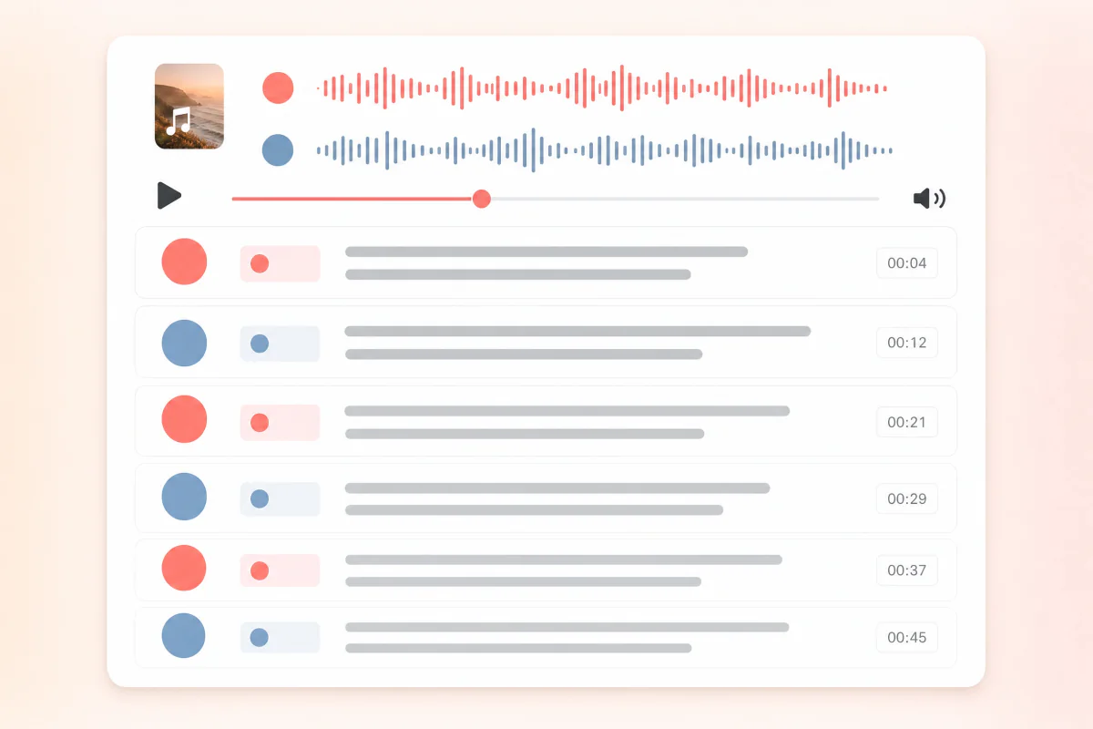 Speaker-aware transcript